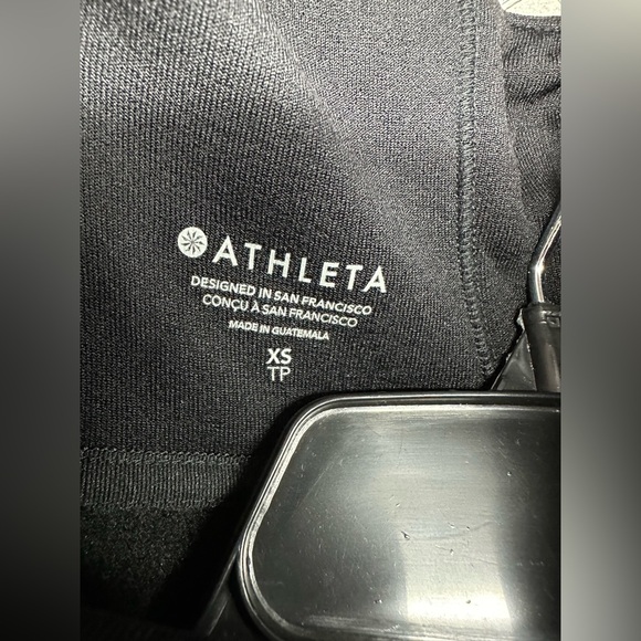 ATHLETA Altitude Polartec Funnel Neck Sweatshirt Women's Size XS Black - Picture 3 of 10